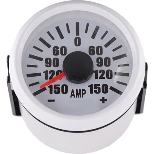 52mm Mechanical Ammeter AMP Gauge For Motorcycle Car Boat Yacht red Backlight 12V 24V +/- 150A +/- 80A