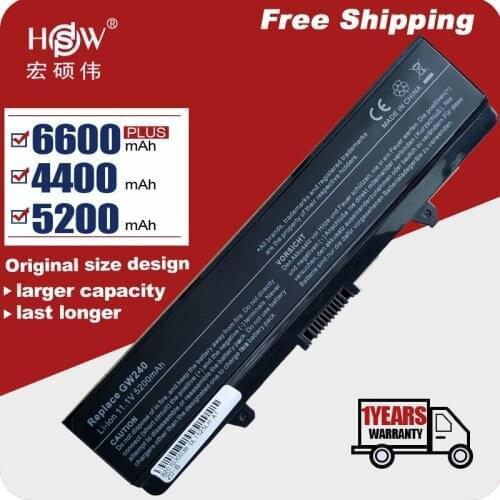 6c Battery for Dell Inspiron 1525 1526 1545 1546 Vostro 500 GW240 GW241 GW252 C601H CR693 D608H GP252 GP952 HP277 HP287 bateria