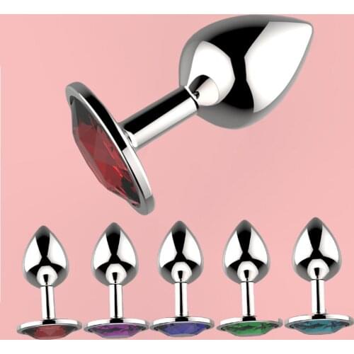 Crystal Anal Plug Rhinestone Butt Plug Unisex Men Women Anus Plug Anal Trainer Anal Sex Toys Adult Product