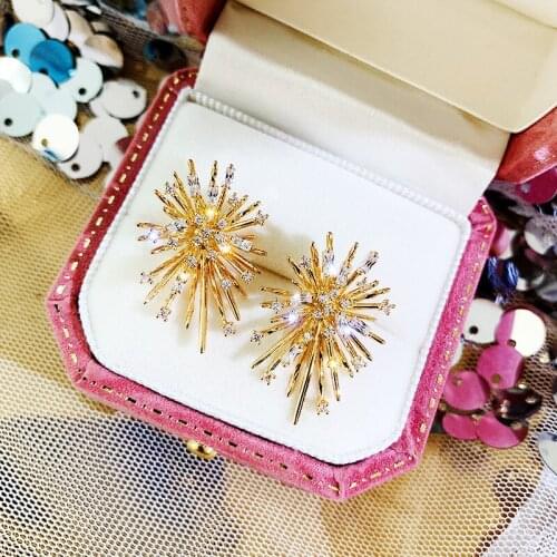 Zircon Fireworks Earrings New Fashion Earring for Women 2020 Earrings