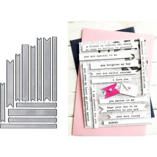 Dialog Box Banner Borders Metal Cutting Dies Stencils for DIY Scrapbooking Photo Album Decorative Cards Crafts Die Cuts