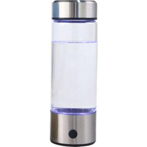 420ML Hydrogen Water Generator Alkaline Maker Rechargeable Portable for pure H2 hydrogen-rich water bottle electrolysis