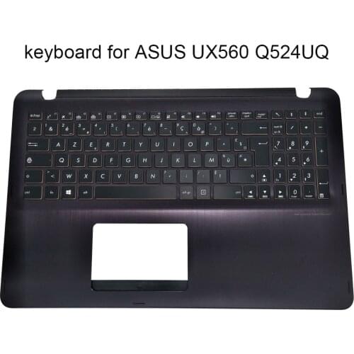 UX560 French azerty backlit keyboard for Asus zenbook flip UX560UQK UX560UX UX560U Q524UQ FR laptops keyboards 13NB0CE1P03111-1
