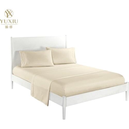 Yuxiu Bedspread Coverlet sets flat fitted sheets pillowcases Plain solid brushed Twin Full Queen King bedding set bed linens