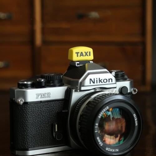 Creative Camear 3D Hot Shoe Cover TAXI DSLR Hot Shoe Dustproof Cap Protector for Fujifilm XT3/ Leica/Olympus/Canon/Nikon