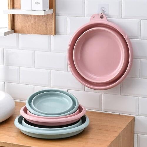 Creative Folding Basin Portable Sinks for Camping Household Silicone Laundry Tub Fishing Car Wash Bucket Cleaning Supplies