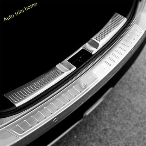 Lapetus Rear Trunk Bumper Sill Plate Trim Protect Cover Kit For Suzuki Sx4 S-cross 2014 - 2020 Stainless Steel Auto Accessories