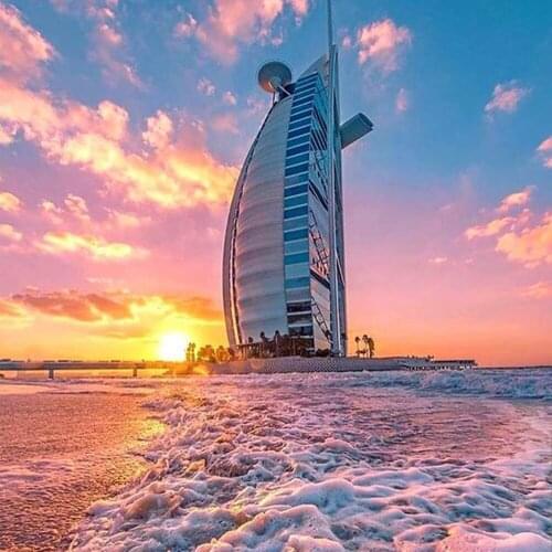 Sea Hotel 5D DIY diamond painting Full square/round Embroidery Pattern 3D Cross stitch kits mosaic wall stickers