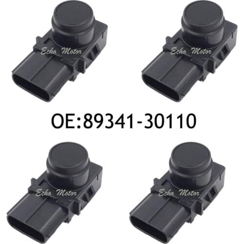 New SET(4) 89341-30110 188400-8110 PDC Parking Ultrasonic Sensor black color For Toyota