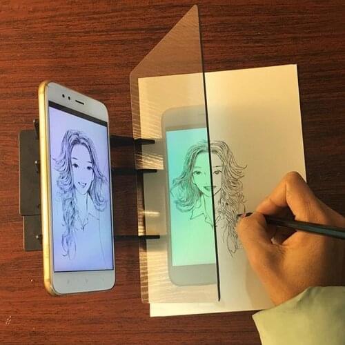 Optical Drawing Copy Board Projector Painting Tracing Board Sketch Specular Reflection Dimming Bracket Holder Drawing Tool