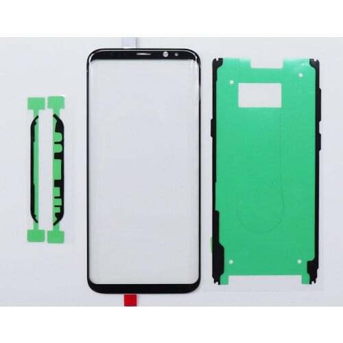 Original Touch panel Replacement For Samsung Galaxy S8 G950 G950F / S8 + plus G955 g955F Front Outer Glass Lens With Sticker