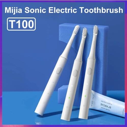 Original XIAOMI MIJIA Sonic Electric Toothbrush T100 Cordless USB Rechargeable Waterproof Ultrasonic Automatic Toothbrush