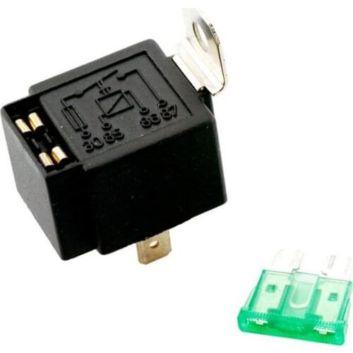 EE support 12V 30A Car Automotive Heavy Duty Relay 4Pin Fuse Fused On/Off SPST Metal Car Styling
