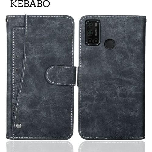 Luxury Wallet Vsmart Joy 4 Case 6.53" Vintage Flip Leather Business Protective Cover For Vsmart Joy 4 Case Phone Bag