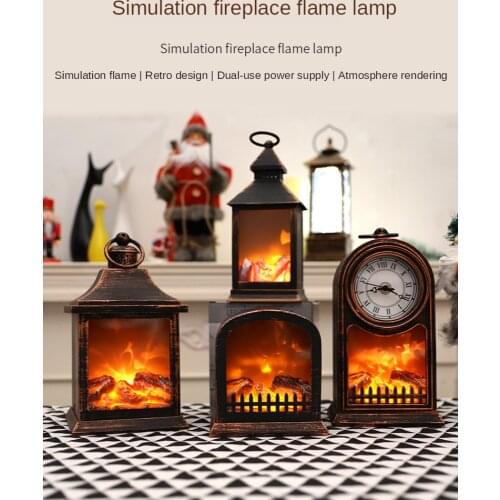 Christmas Halloween and Other Fireplace Lights Firewood Wind Lights Bar Home Desktop Scenes Window Decoration Props