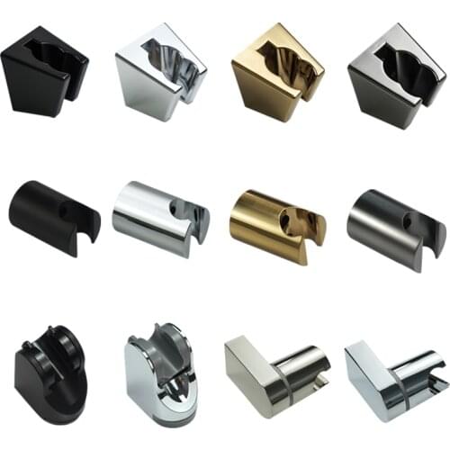 ABS Handheld Shower Holder Bracket Screw Wall Mounted Chrome Brushed Nickle Grey Gold Matte Black Finished Hand Sprayer Holder