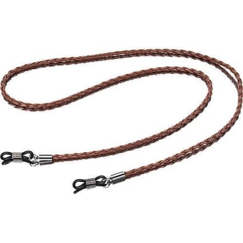 Sunglasses Lanyard Strap Necklace Braid Leather Eyeglass Glasses Chain Beaded Cord Reading Glasses Eyewear Accessories