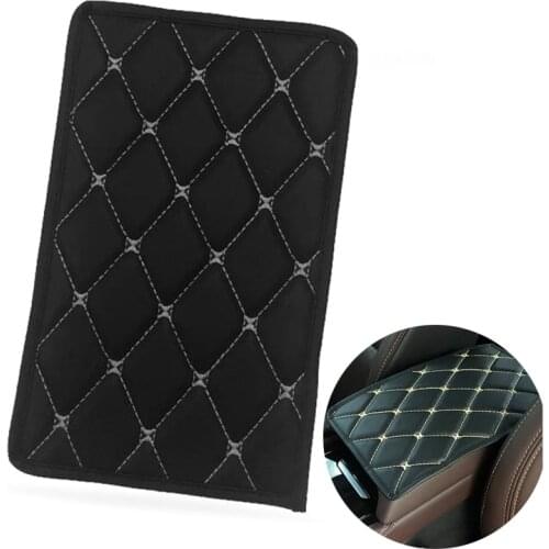 Universal Car Center Console Box Armrest Pad PU Leather Waterproof Pad Covers Car Protection Cushion Auto Interior Supplies