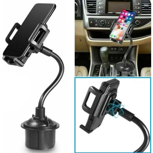 Universal Adjustable Car Mount Gooseneck Cup Holder Cradle Stand for Cell Phone Car Styling