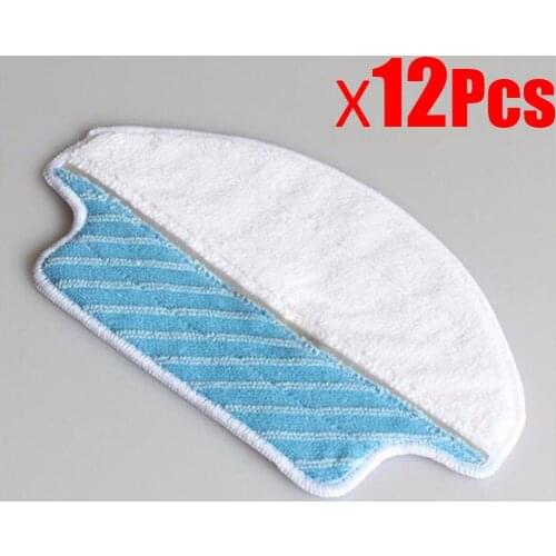 12Pcs Robotic Vacuum Cleaner Washable Replacement Wet Dry Mopping Pad Cleaner parts for Ecovacs DEEBOT DT85 DT83 DM81 SDT85G