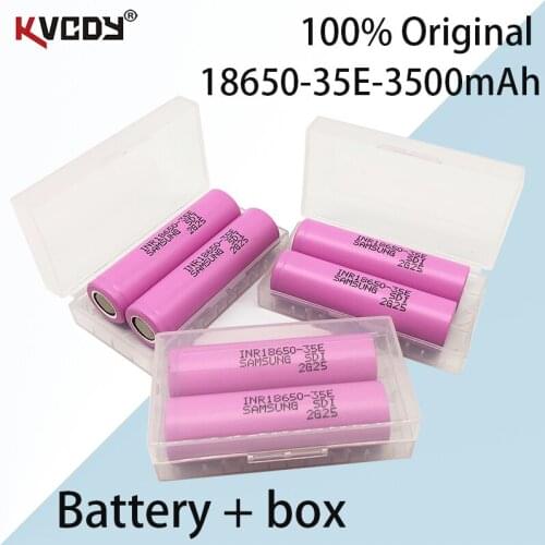 1-10 PCs 100% original 18650 3500mah 20A discharge inr18650 35e 3500mah 18650 Li ion battery 3.7V rechargeable battery