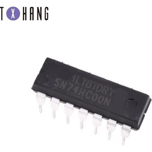 10pcs/lot New 74HC00 74HC00N SN74HC00N Logic IC DIP-14 diy electronics