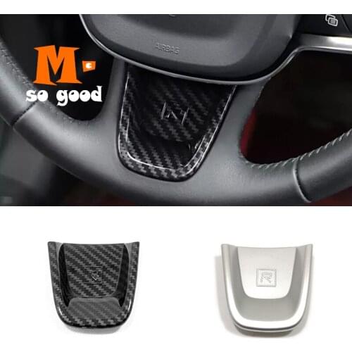 2017 2018 2019 Accessories For Volvo XC40 T5 Car Steering Wheel Switch Button Control Cover Trim ABS Carbon Fibre/Matte 1pcs