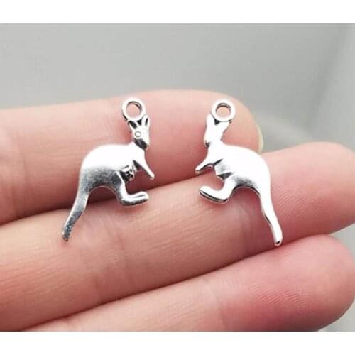 35pcs/lot--26x12mm, Antique silver plated Kangaroo charms DIY supplies,Jewelry accessories