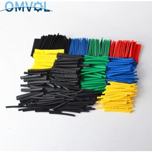530PCS 560pcs Heat Shrink Tube Ratio Tubing Insulation Shrinkable Tubes Assortment Electronic 2:1 Wrap Wire Cable