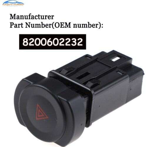 8200602232 Fit For Renault Hazard Warning Light Emergency Switch Button car accessories