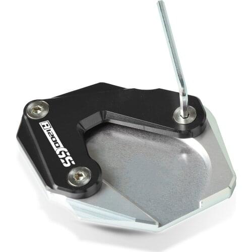 For BMW R1200GS LC Motorcycle Accessories CNC Aluminum Side Stand Enlarge R 1200 GS LC 2013 2014 2015 2016 2017 2018 with logo