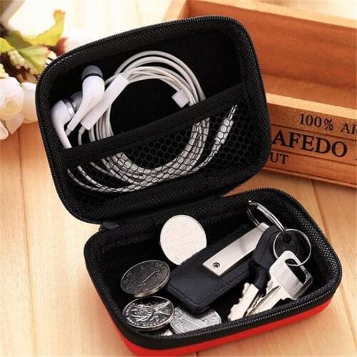 Earphones EVA Headphone Case Container Cable Earbuds Storage Bag Holder Waterproof Finishing Package Zipper Bag travel appliance