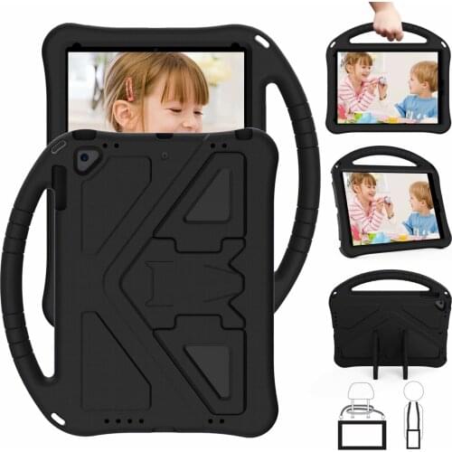 For IPad 9.7 2017 2018 Pro 9.7 Air 1/2 Tablet Cover Case EVA Foam Portable Hand Holder Kids Safe Shockproof Stand Shell