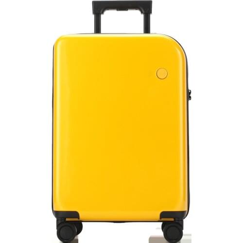 New 18/20/24/26/28 Inches Suitcase New Female Male Password Trolley Rolling Luggage with Wheels Solid Color Travel Puller Box