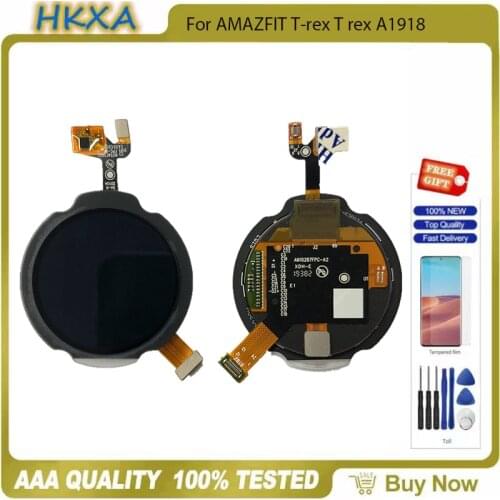 1.3 inch AMOLED For AMAZFIT T-rex T rex A1918 OLED display screen Smart watch LCD screen + touch screen