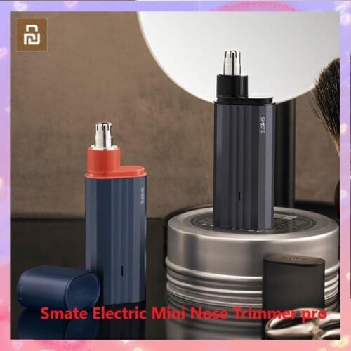 Xiaomi Smate Electric Mini Nose Trimmer pro Lighter Shape Portable Nose Hair Shaver Clipper Waterproof Safe Removal Cleaner