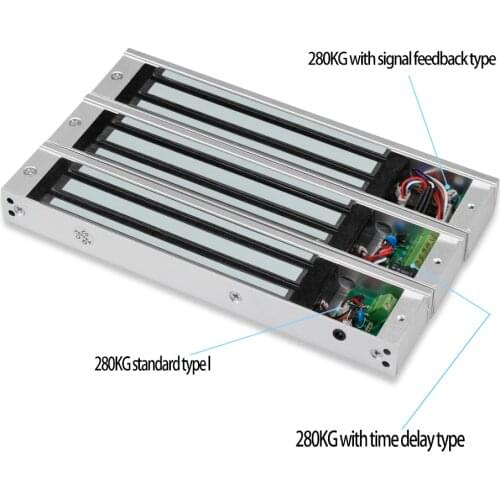 Electromagnetic electric magnetic door lock 60KG/180KG/280KG electronic lock 12V Waterproof/Signal feedback/Time Delay/embedded