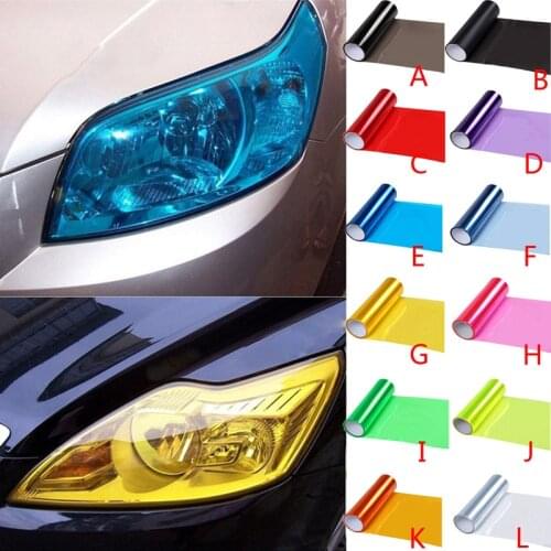 Car Headlight Sticker Tint Film for Taillight Vinyl Fog Light Wrap Film Sheet Cover Sticker Protection 30 cm by 60 cm