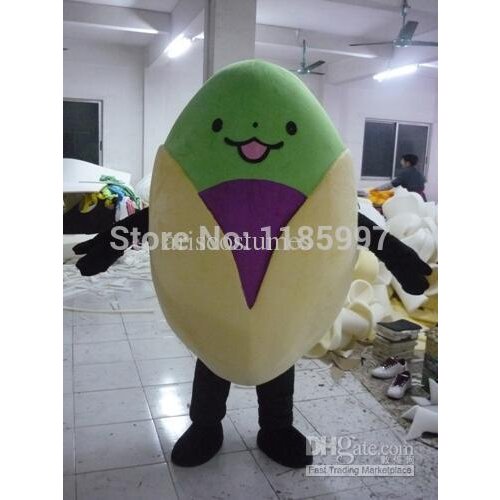 HOT SALE Accept custom big pistachio nuts Halloween animal Mascot Costume Fancy Dress free shipping