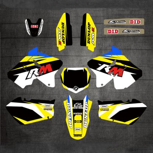 For Suzuki 125 250 RM graphics stickers decals for Suzuki RM125 RM250 2001 2002 2003 2004 2005 2006 2007 2008 2009 2010 11 2012