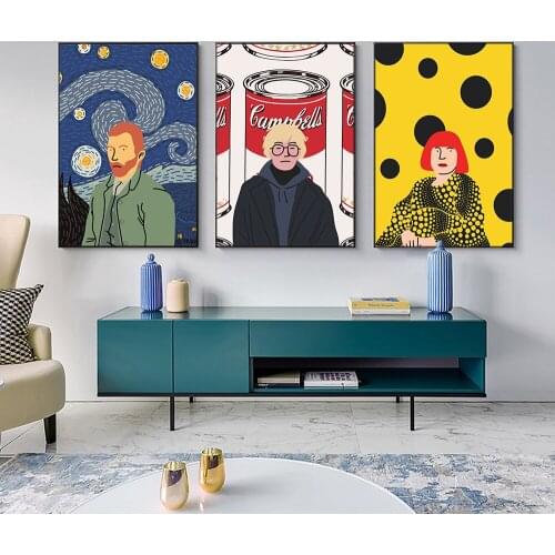 Van Gogh Art Posters and Prints Abstract Paintings for Living Room Frameless Wall Art Pictures for Interior Home Room Decor