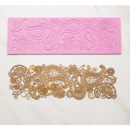 New party cake lace lace mould Lace cake silicone mould Sugar Flower Chocolate Baking Tools