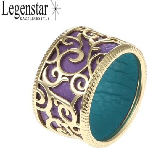 Legenstar Rings For Women DIY Wedding Jewelry Tree of Life Vintage Reversible Leather Ring Bijoux Femme
