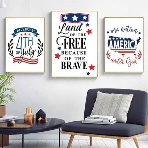 Minimalist Quote Wall Art Happy Brave Printings for Home Design Frameless Posters for Interior Pictures Paintings