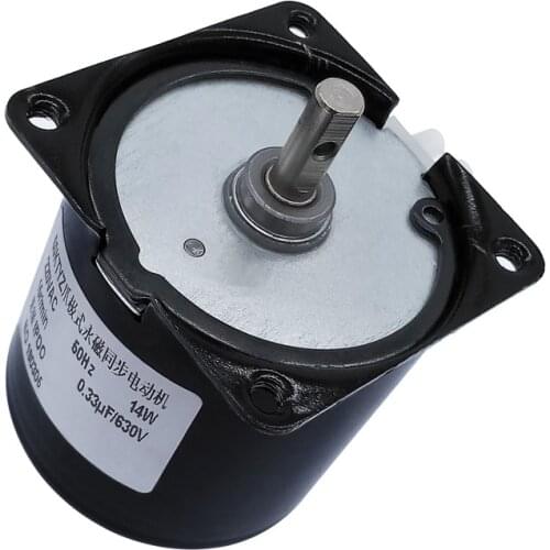 220V AC 14W Micro Gear Motor 60KTYZ 50Hz Permanent Magnet Synchronous Gear Motor Low Speed 2.5 5 10 15 20 30 50 60 80 110 rpm
