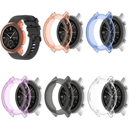 Soft TPU Watch Case Cover for Amazfit GTR 47mm Shell Frame Bumper Smartwatch Accessories