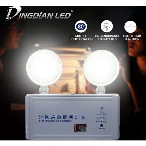 NEW Fire Emergency Lighting 3W AC220V Brightness power supply safety accidents Fire Emergency Light with Force Start Function