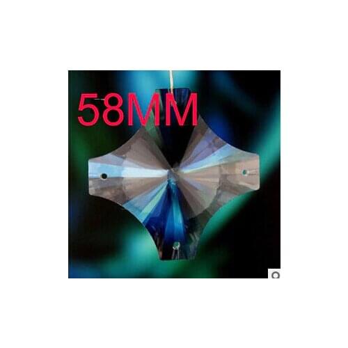 58mm Crystal pendant lighting cross pendant crystal bead curtain accessories, lighting accessories