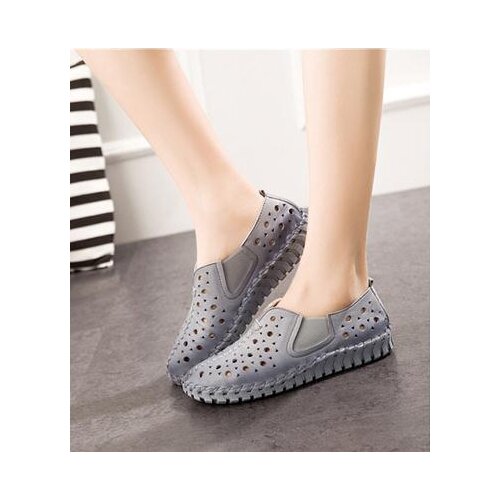 Genuine Leather Sandals 2018 Spring Womens Shoes Fashion Summer Shoes Ladies Shoes Casual Breathable Schoenen Vrouw 1606