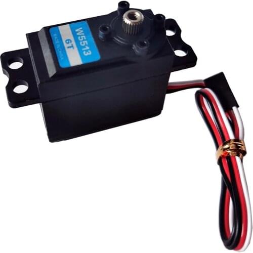 JX servo W5513-6T 10kg 6T Metal Gear Standard Sail Winch Servo Kingmax SW5513-6MA 0.09sec 360 degree For Rc Yacht Sailing Boats